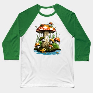 Mosscore Mystique - Mushroom Elixir Baseball T-Shirt